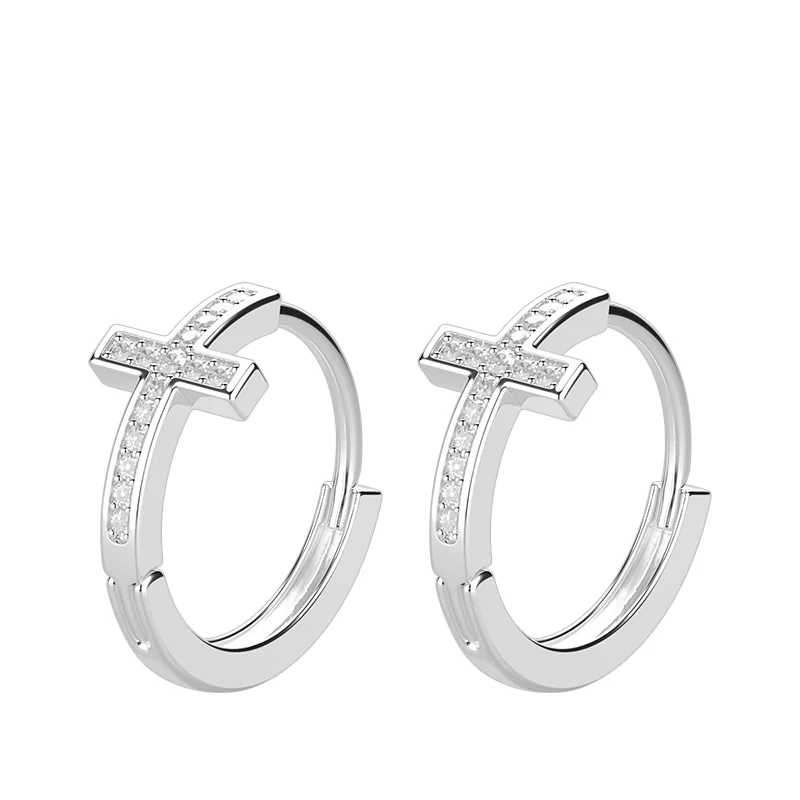 Sterling silver stud earrings for men