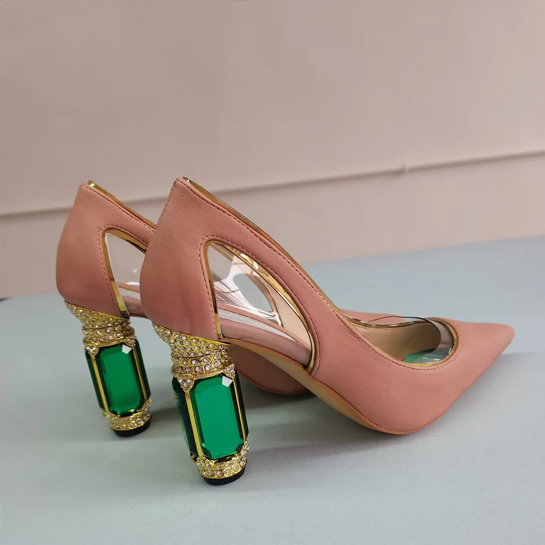 TAAFO Women's High Heels Pointed Toe Pumps Women's Shoes Show Banquet