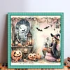 【Limited Stock Sale】Halloween Witch-11CT Stamped Cross Stitch 50*50cm/19.69*19.69in