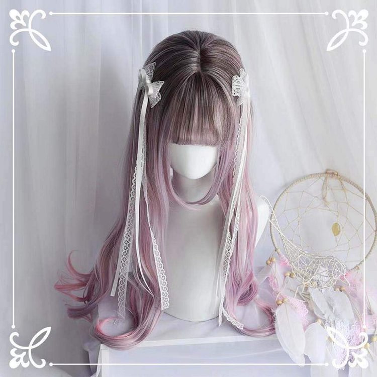 Pastel Mixed Color Long Curl Wig SP13684