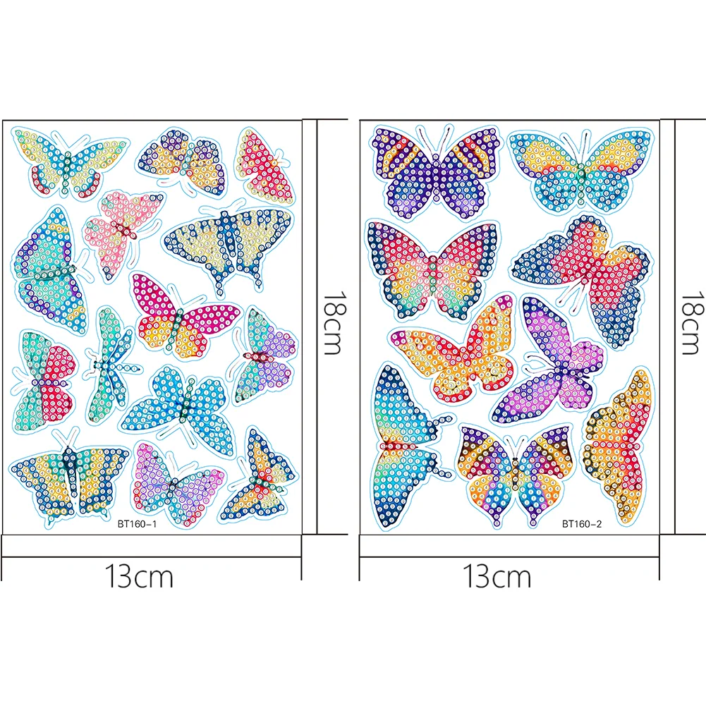 Diamond Painting Sticker Cartoon Pattern DIY Art Craft for Kids Adult Gift Rewards