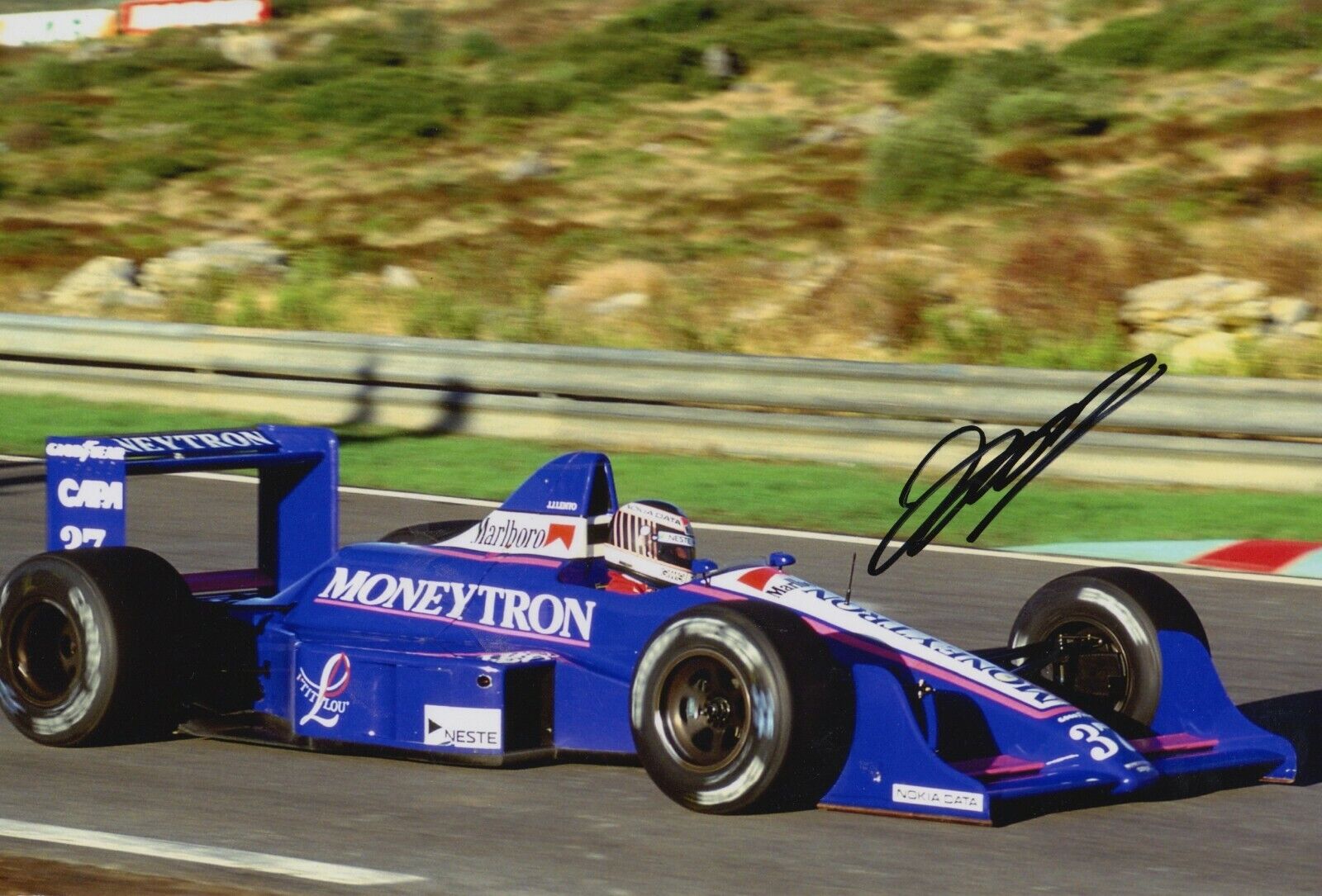 JJ Lehto Hand Signed 12x8 Photo Poster painting - Formula 1 Autograph 4.