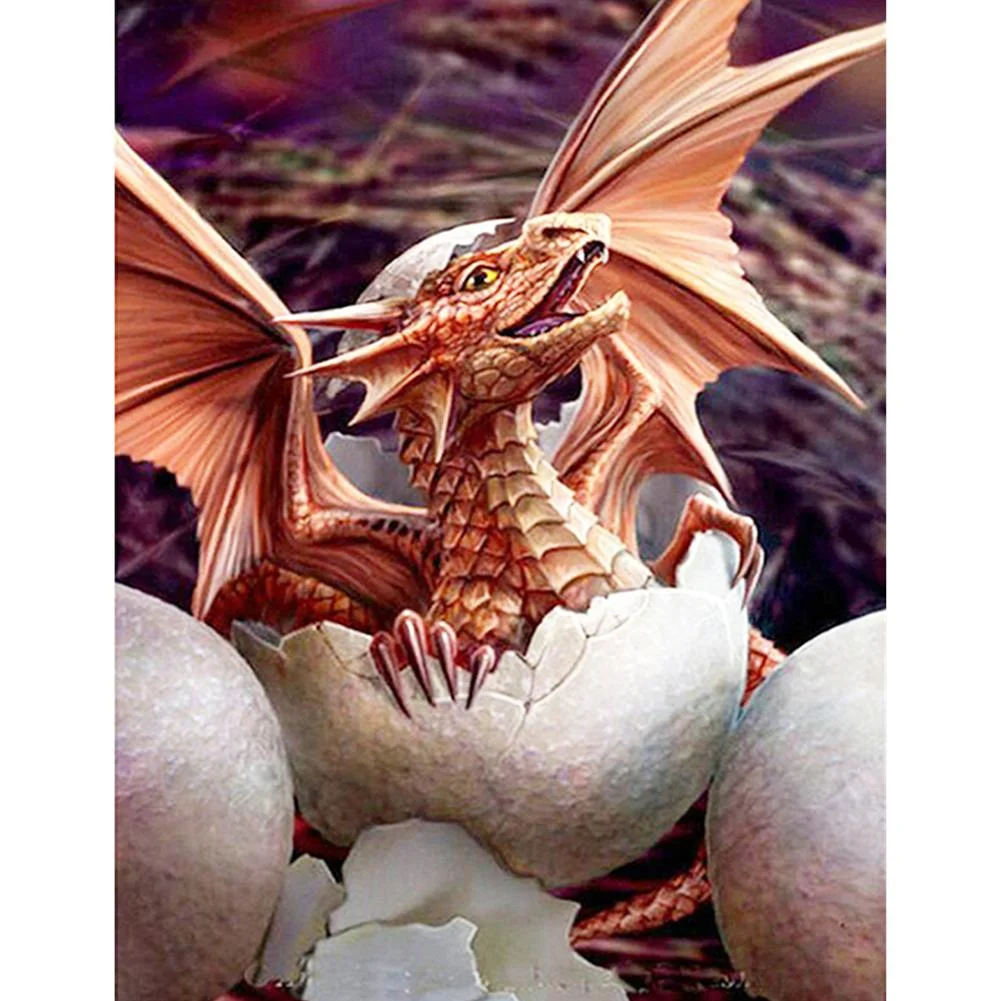 Full Round Diamond Painting Dragon (40*30cm)