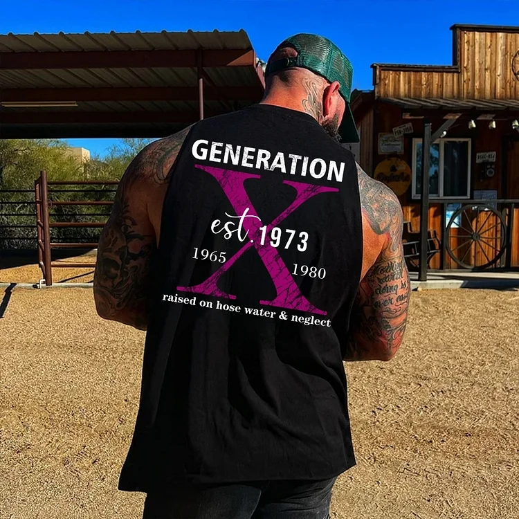 GenX Tank Top | Personalized Rose X Custom EST for 1965-1980 Generation 