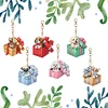 (US Local)6PCS  Gift Dogs DIY Diamond Painting Keychain Diamond Art Kits Keyrings