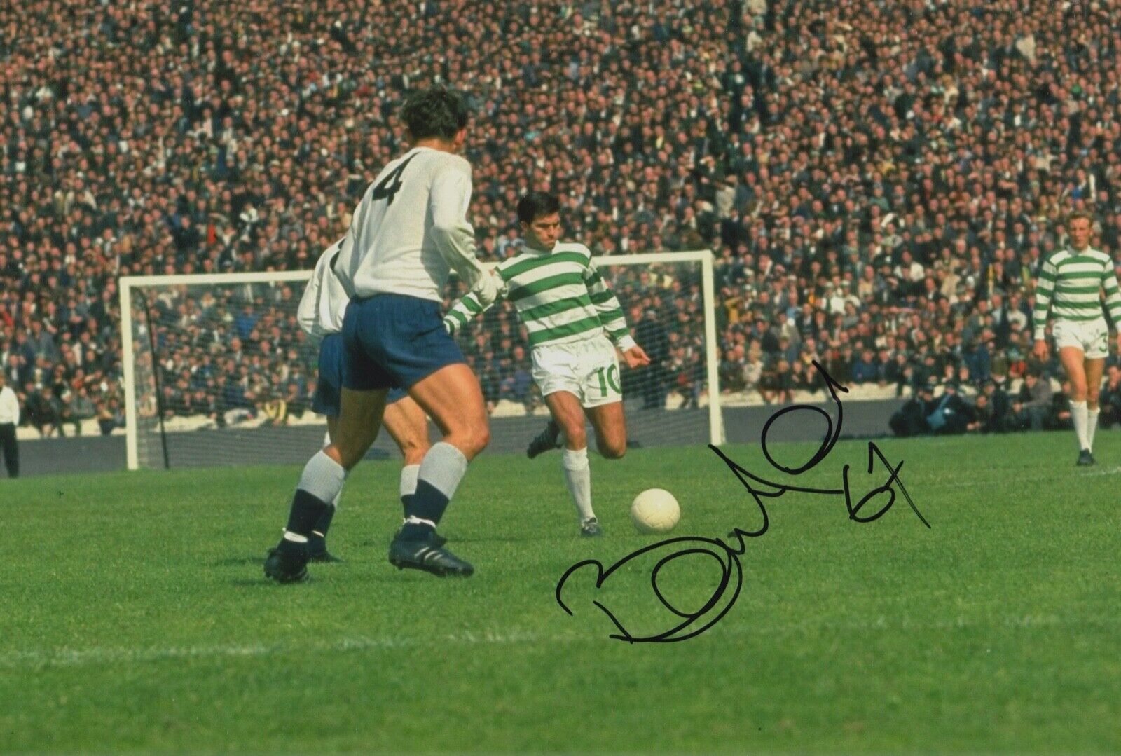 BERTIE AULD HAND SIGNED 12X8 Photo Poster painting CELTIC FOOTBALL AUTOGRAPH 1