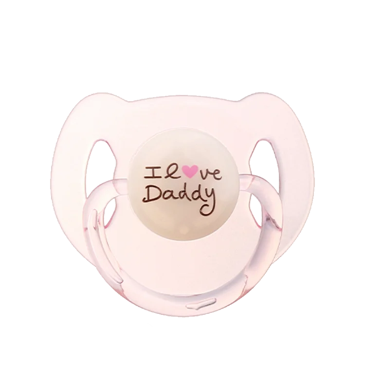  I LOVE U Transparent magnetic pacifier - RSDP-Rebornbabypuppen-Rebornbabypuppen.de