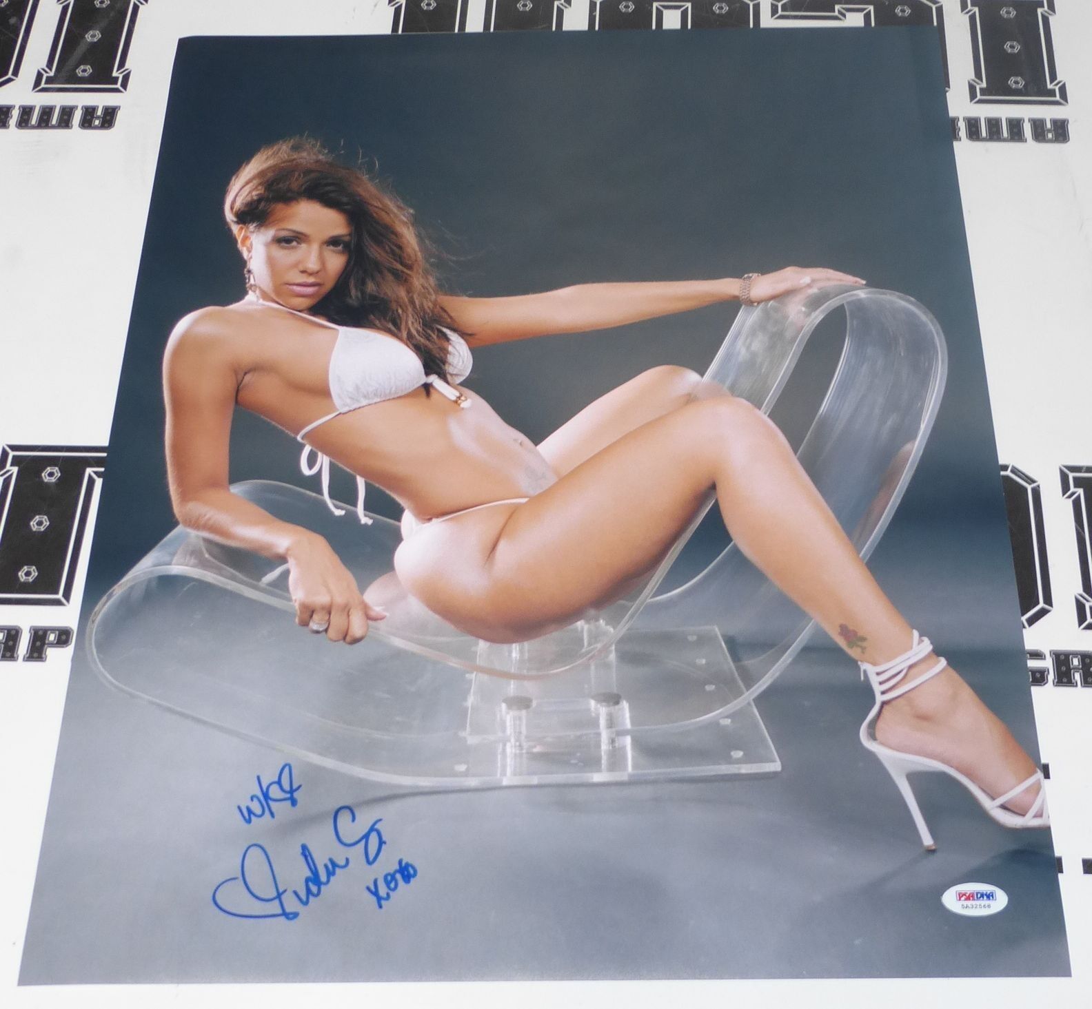 Vida Guerra Signed 16x20 Photo Poster painting Picture Poster PSA/DNA COA Auto'd Playboy Maxim 6