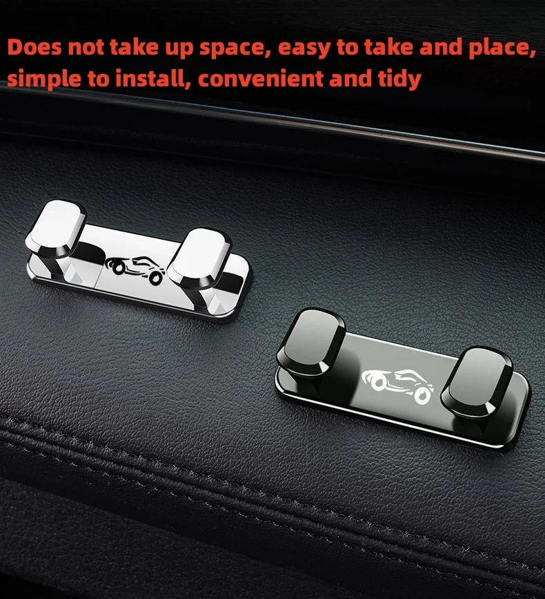 Car Multi-Functional Metal Double Hook (2PCS)