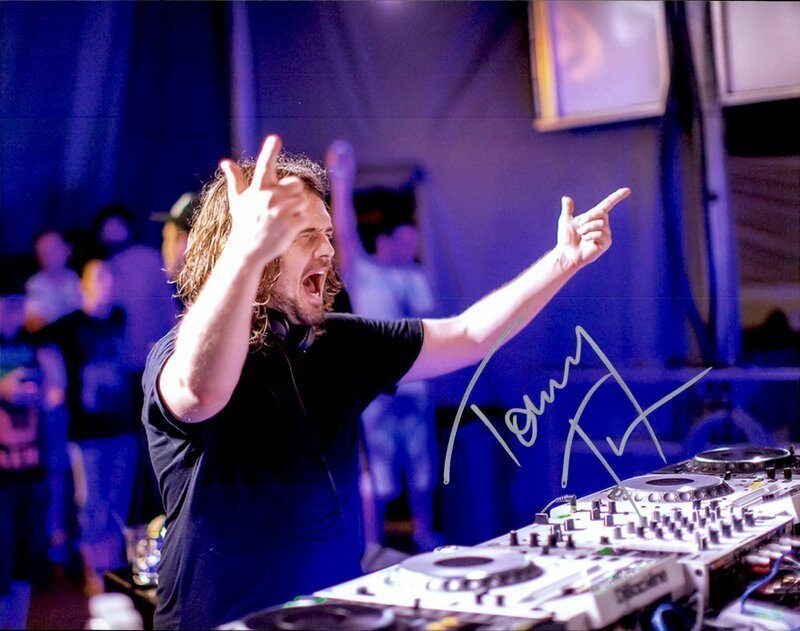 Tommy Trash authentic signed DJ 8x10 Photo Poster painting |CERT Autographed EDC Dub step A15