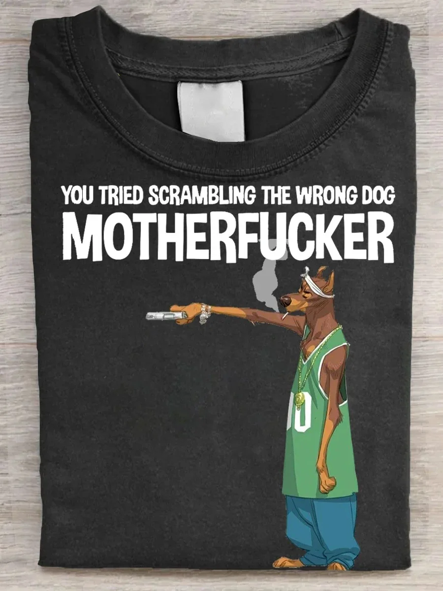 Eagerlys  Funny Dog Motherfucker T-shirt Eagerlys