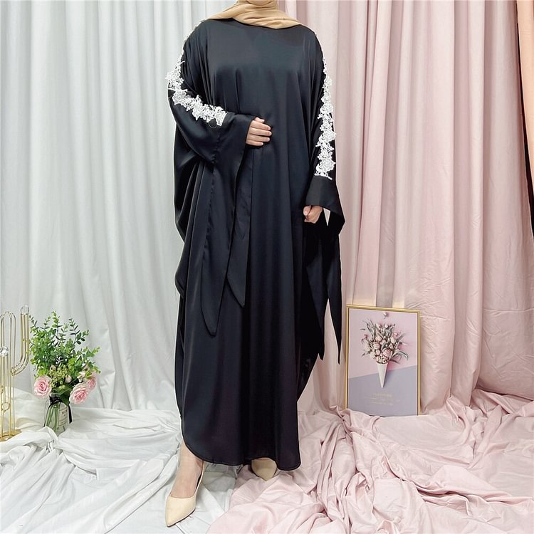 African Americans fashion QFY Abayas For Women Dubai Turkey Muslim Fashion Kaftan Kimono Plus Size Boubou Djelaba Femme Eid Mubarak Islamic Clothing Dress Ankara Style QueenFunky