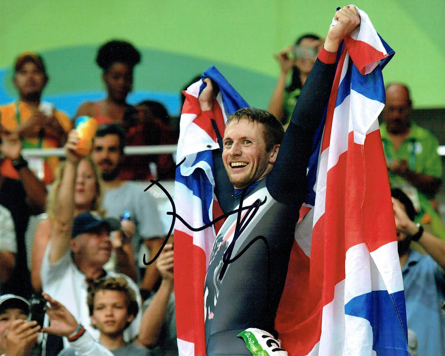 Jason KENNY Track Cyclist Olympics Autograph Signed 10x8 Photo Poster painting 1 AFTAL COA