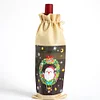 5D DIY Special Shaped Drill Diamond Painting Christmas Wine Bottle Bags Covers Kits