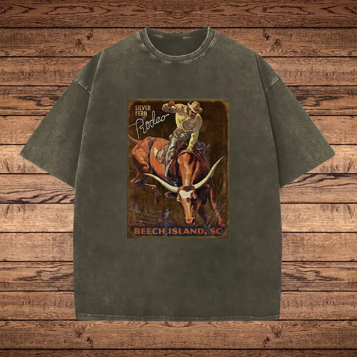  Vintage Rodeo Graphic T-Shirt for Men - Perfect for Casual Wear and Festivals