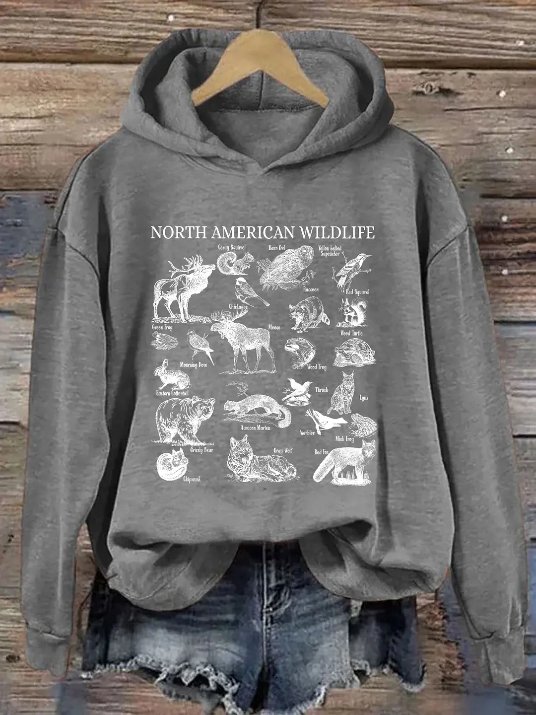 North American Wildlife Hoodie