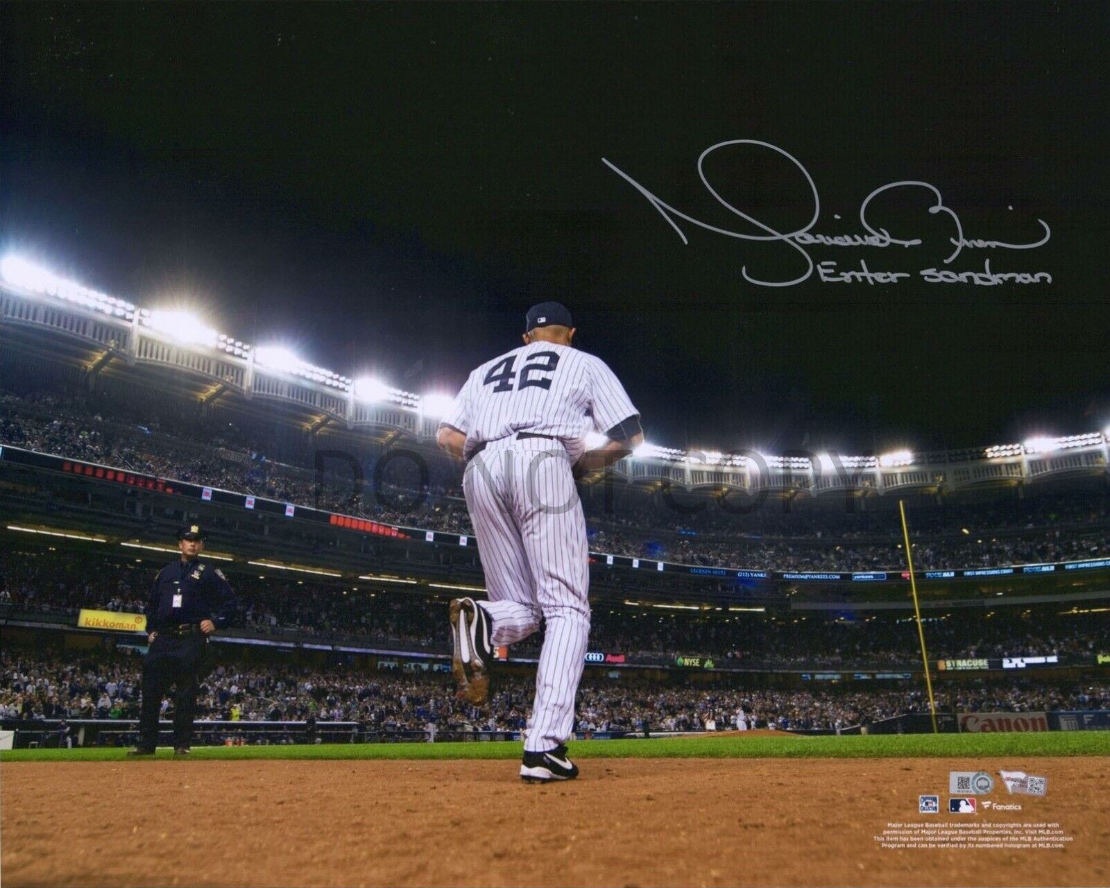 Mariano Rivera Autographed Signed 8x10 Photo Poster painting Yankees #42 Enter Sandman REPRINT