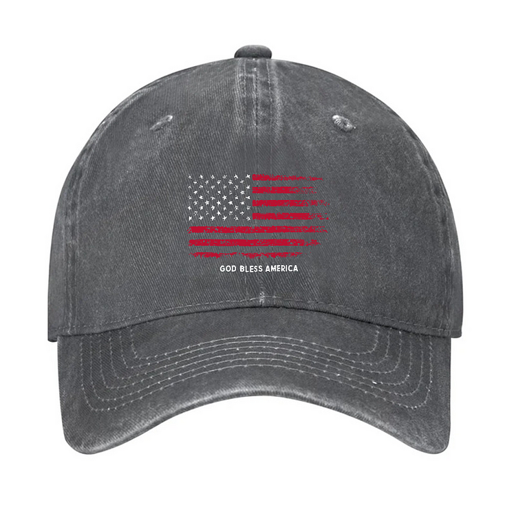 USA Flag God Bless America Hat