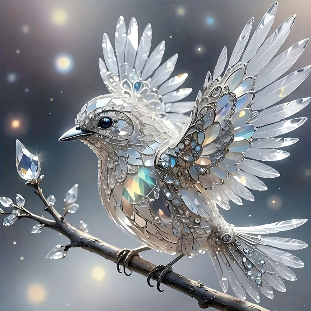 Crystal Bird 30*30cm(canvas) full round drill diamond painting