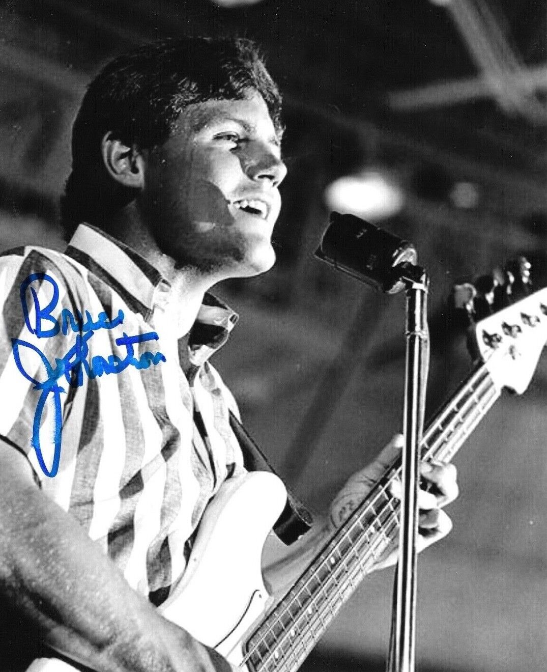 * BRUCE JOHNSTON * signed 8x10 Photo Poster painting * THE BEACH BOYS * COA * 51