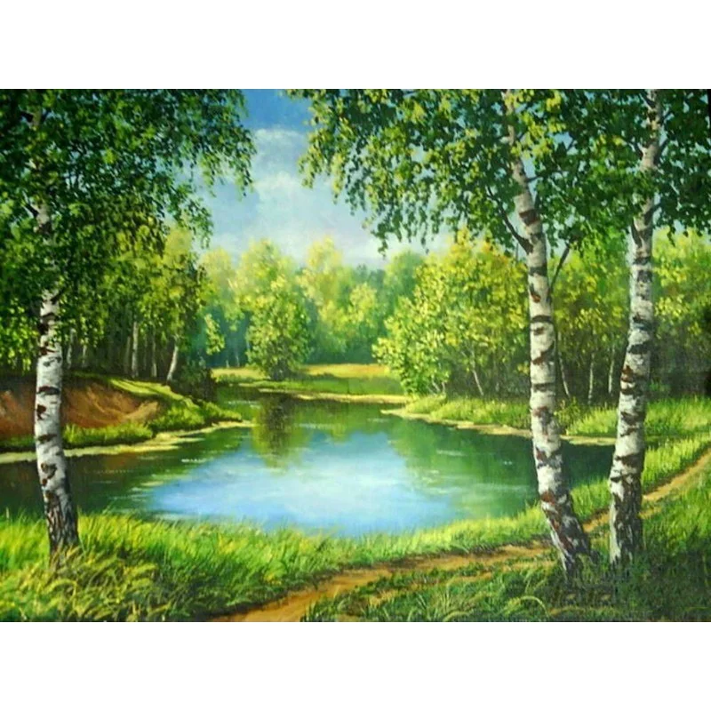 Diamond Painting - Full Round/Square Drill - Countryside View(30*40 - 50*60cm)