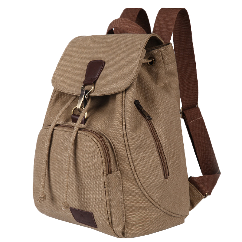VRIGOO Casual Vintage Canvas Shoulder Backpack