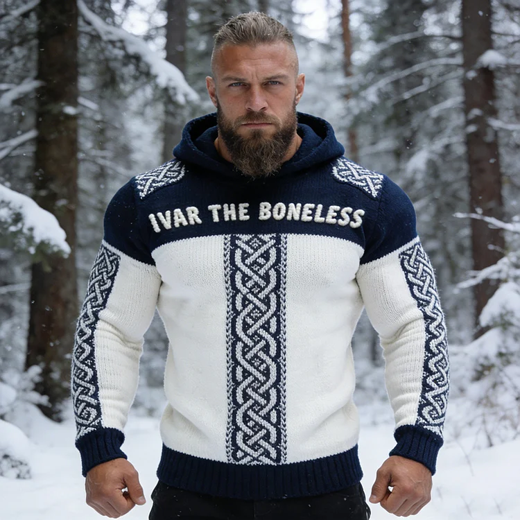 Men's Viking Ivar The Boneless Cozy Knit Hooded Sweater