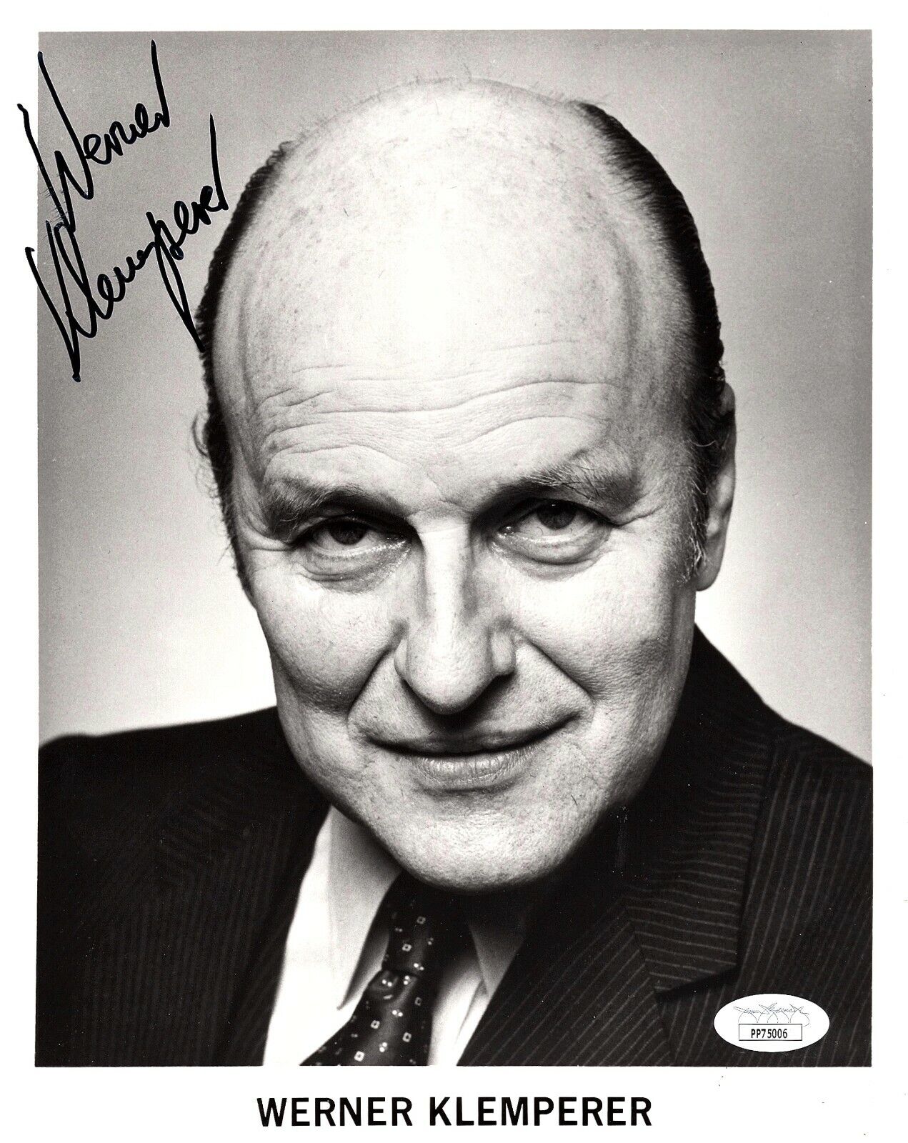 WERNER KLEMPERER Autograph SIGNED 8x10 Photo Poster painting KLINK Hogan's Heroes JSA CERTIFIED