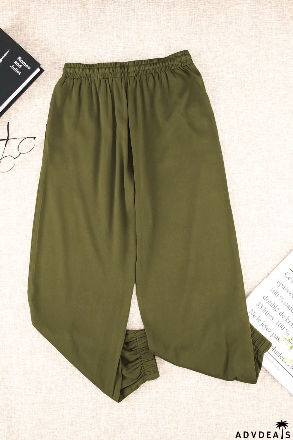 Drawstring Waist Joggers with Pockets