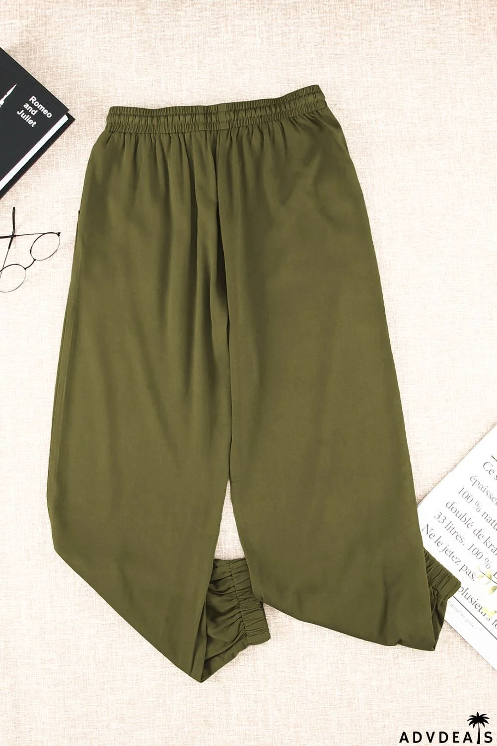 Drawstring Waist Joggers with Pockets