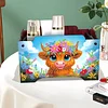 5D DIY Diamond Painting Art Decorative Storage Box Wood Storage Clutch (Yak)