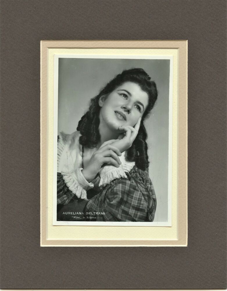 Vintage AURELIANA BELTRAMI Signed Photo Poster painting