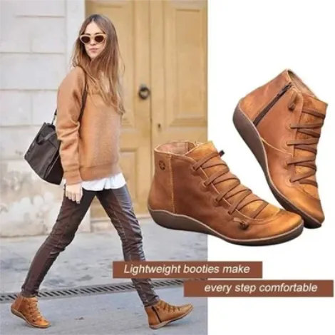 Comfortable leather arch support boots &ndash; Last Day Promotion 50% OFF