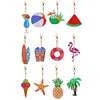 >SALE<Summer Day Series DIY Keychain Double Side Special Shaped Gift for Kids (#7)