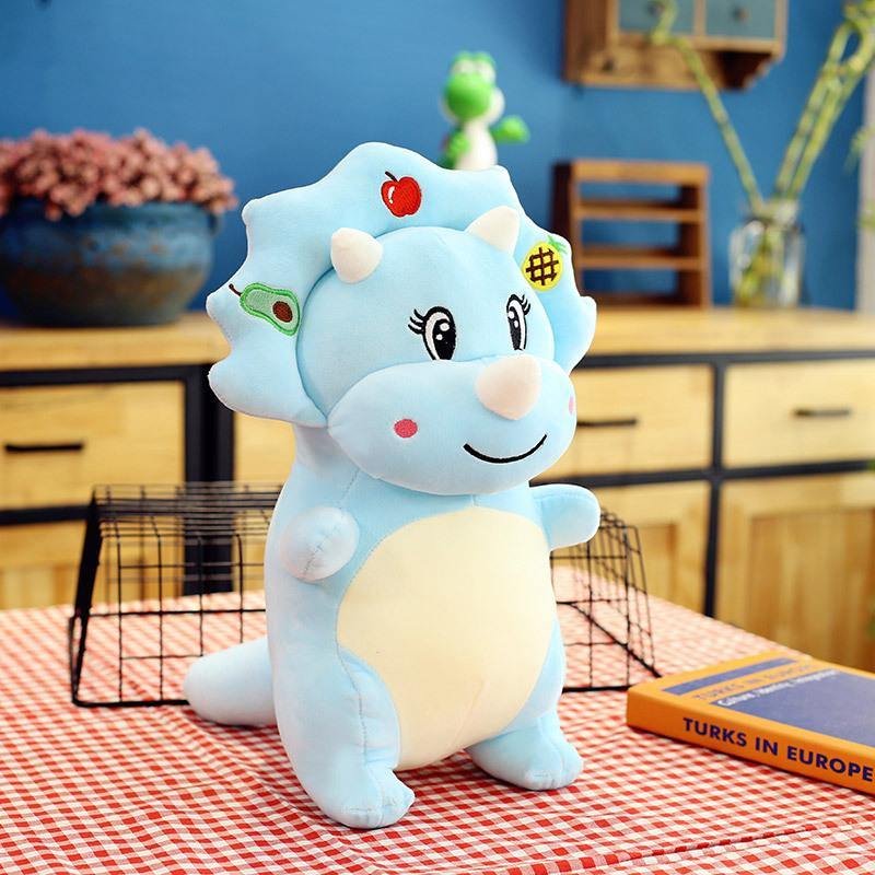 Personalized Fruit Triceratops Soft Dinosaur Stuffed Animals Plush Squishy Toy
