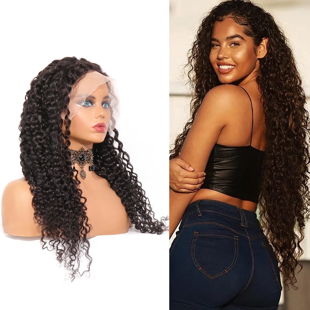 Jerry Curly Wigs For Women Kinky Curly Lace Front Human Hair Wig 13X4 Lace Frontal Wig Zaesvini