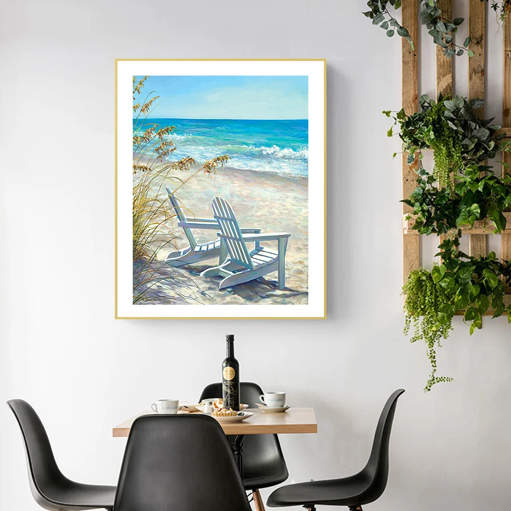 Diamond Painting - Full Round Drill - Beach Lounge Chair(30*40cm)