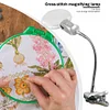 (US Only)Magnifying Glass Desk Lamp with Clamp for Diamond Painting Cross Stitches