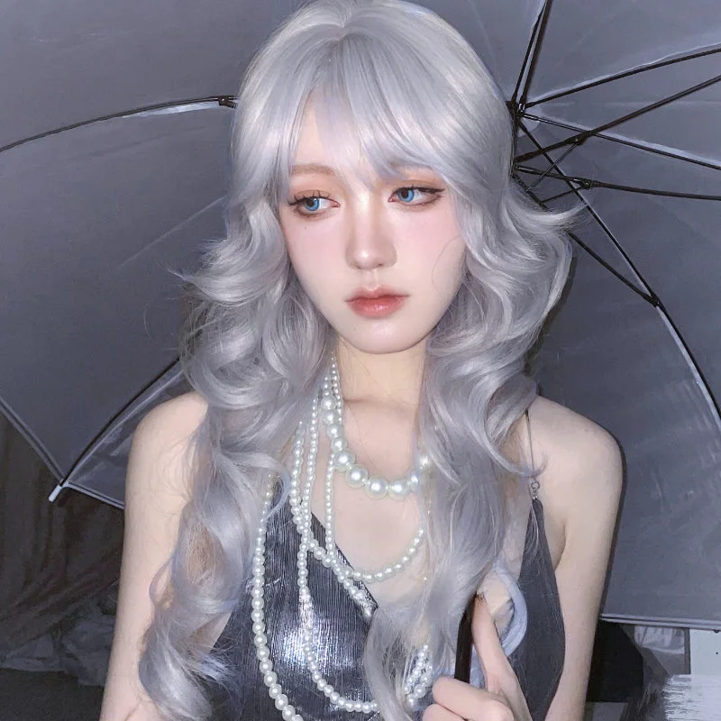 Princess Amu Silver Curly Wig ON1513