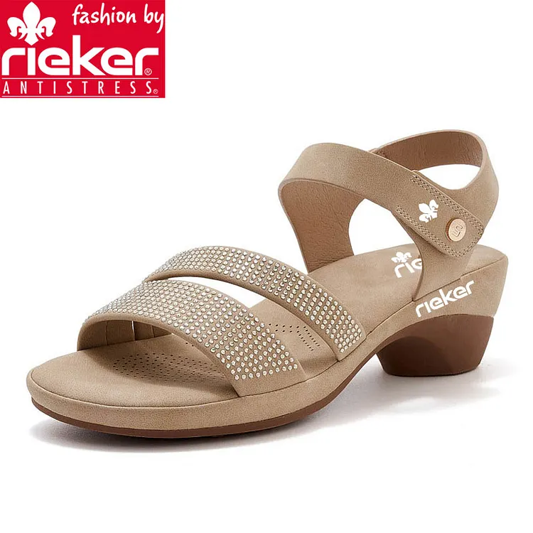Rieker&reg; nove modne sandale s klinastom petom za 2025. #678-7