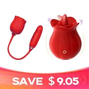 Clitoral Suction & Thrusting Bullet Rose Vibrator  2026 New Model,  Beginner-Friendly