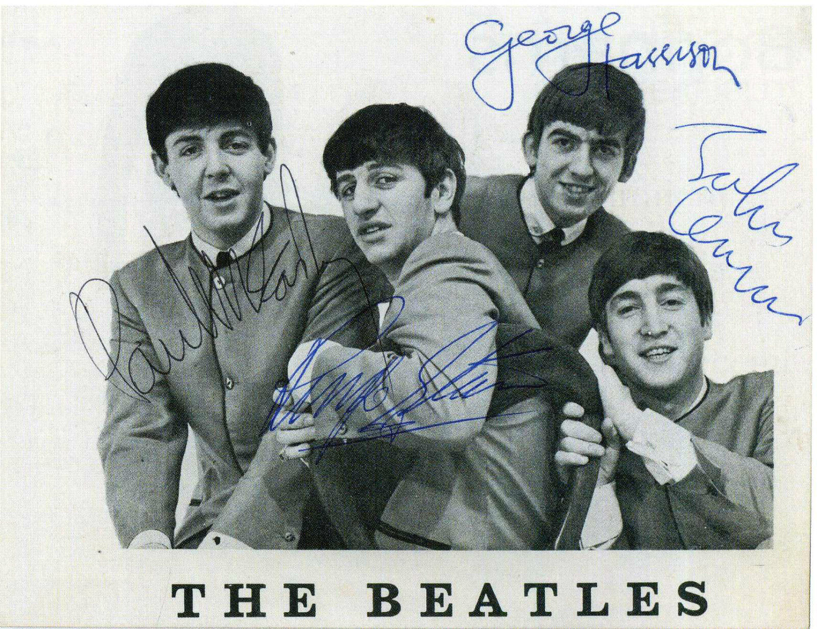 THE BEATLES Autographed Photo Poster paintinggraph - Rock & Pop Stars - preprint