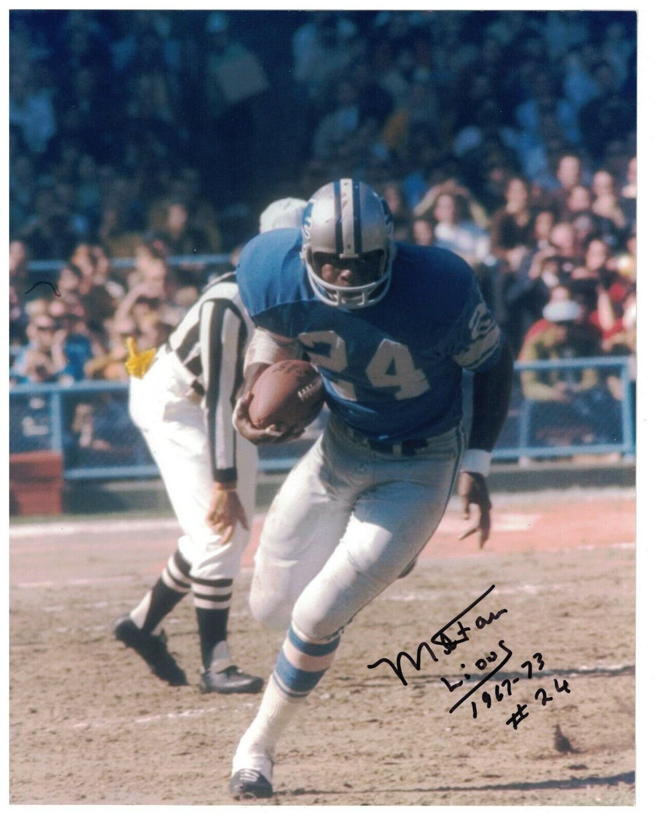 Mel Farr Signed Autographed 8 x 10 Photo Poster painting Detroit Lions UCLA