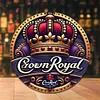 Couronne royale - Plaques rondes en m&eacute;tal(30*30cm)