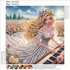 (Box Packaging)Diamond Painting-DIY Crystal Rhinestone Piano Girl