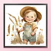 Farm Baby - 18CT Stamped Cross Stitch 25*25cm/9.84*9.84in