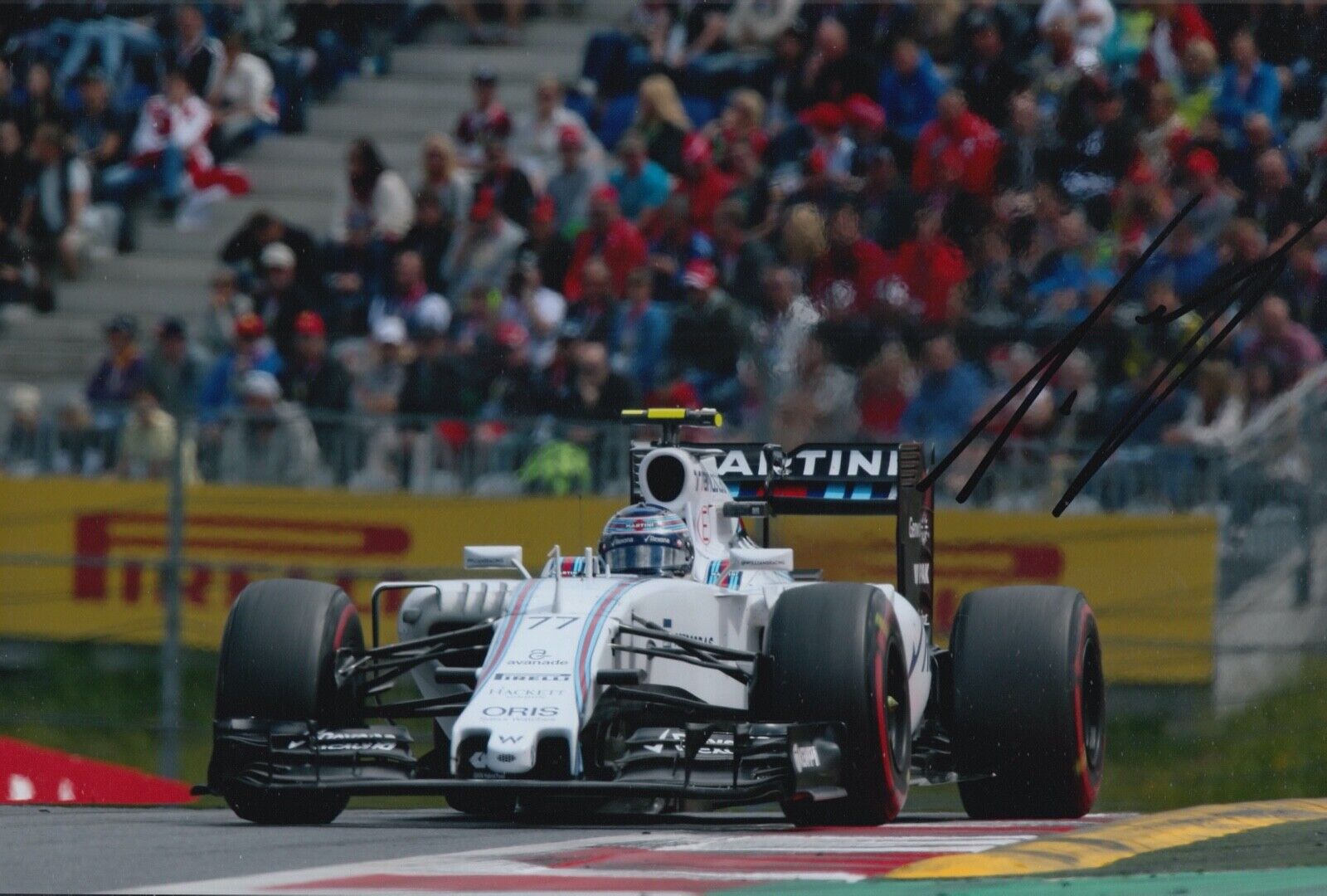 Valtteri Bottas Hand Signed 12x8 Photo Poster painting F1 Autograph Williams Martini Racing 5