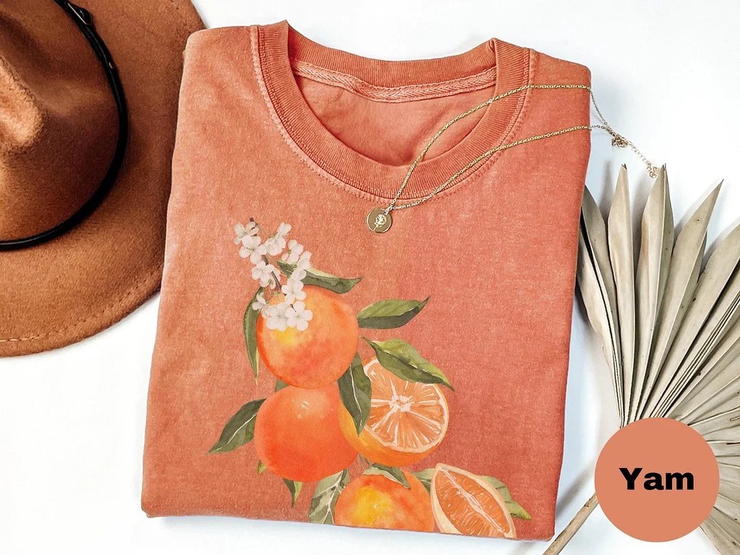 Vintage Orange Graphic T-shirt