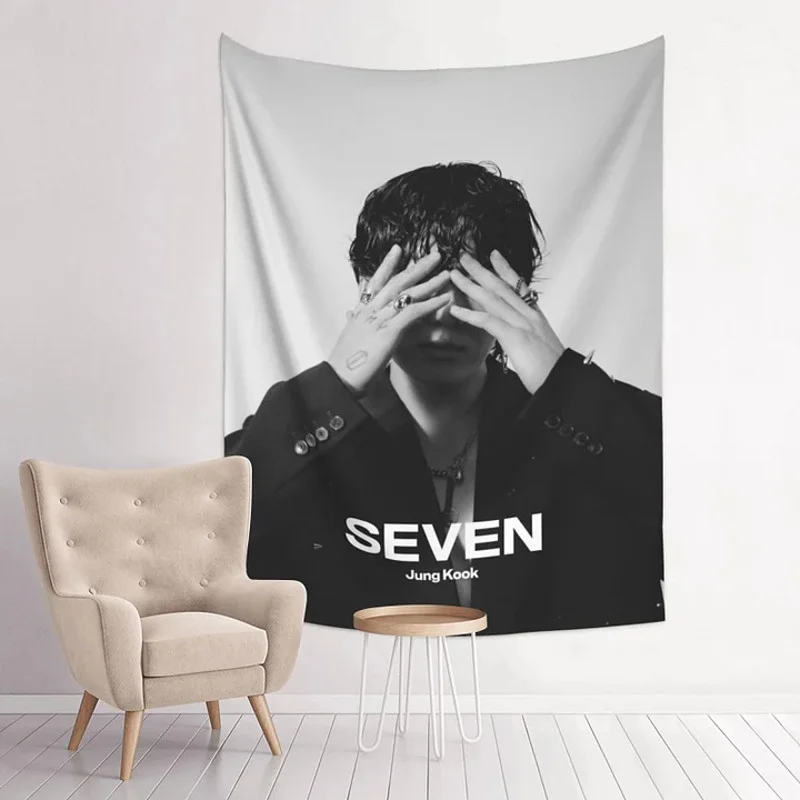  BTS merchandise kpop wall tapestry, BTS merch tapestry for  bedroom, home decor, and gift
