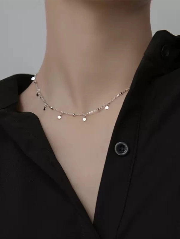 Minimalist Round Stainless Steel Necklace